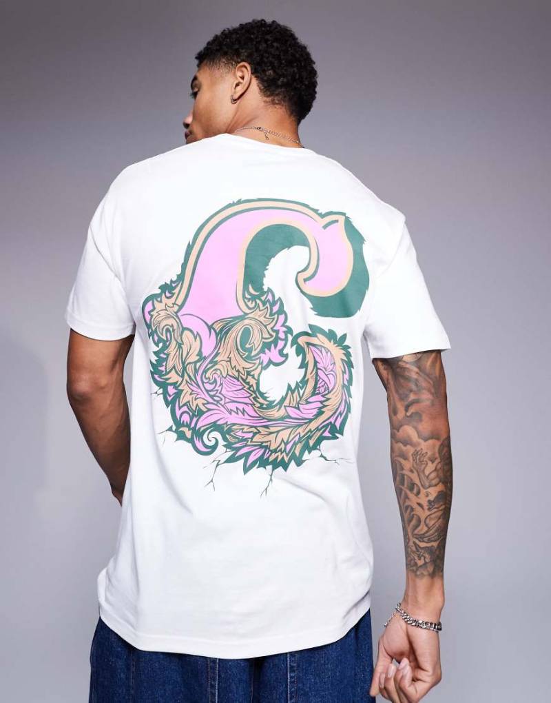 Cheats & Thieves - T-Shirt in Weiß mit Motivprint am Rücken, 200 g/m² von Cheats & Thieves