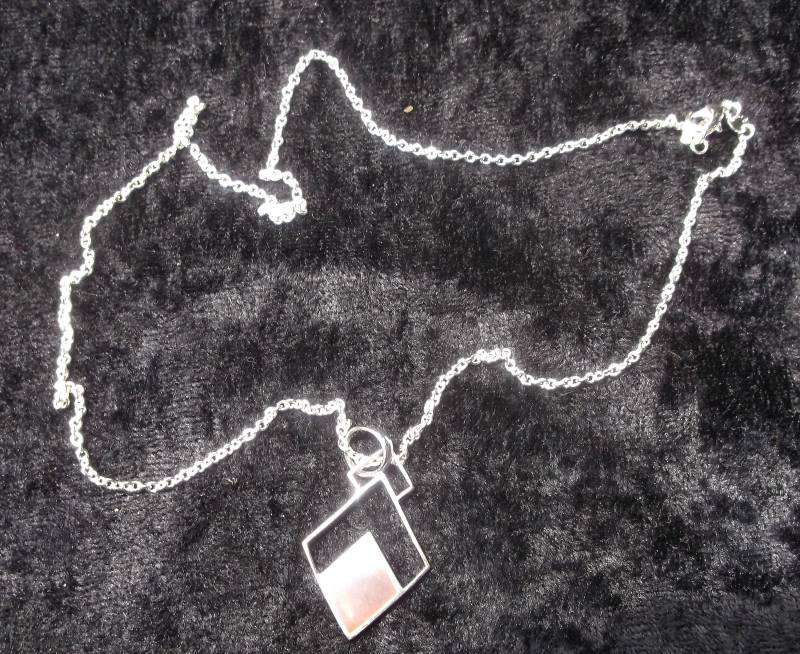 Vintage, Anhänger, Sterling Mit Perlmutt, 18 "Halskette." von CheatumsBargains