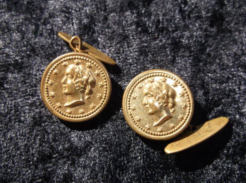 Vintage Classic Replik Münze Manschettenknöpfe von CheatumsBargains