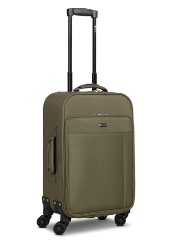 CHECK.IN Kabinen-Koffer für Damen und Herren | Kleiner Cabin-Trolley 35 x 22 x 55 cm Polyester Material | Teleskopgriff & Doppelrolle| Sevilla 2.0 Serie von Check in