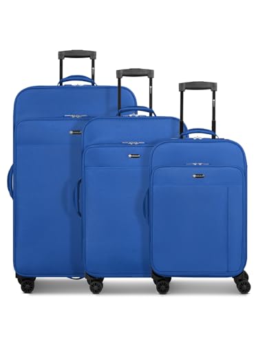 CHECK.IN Koffer-Set 3-teilig für Damen und Herren | Reise-Trolleys 47 x 29 x 75 cm Polyester Material | Teleskopgriff & Doppelrolle| Sevilla 2.0 Serie von Check in