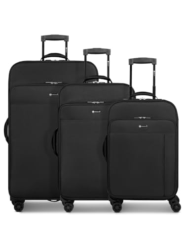 CHECK.IN Koffer-Set 3-teilig für Damen und Herren | Reise-Trolleys 47 x 29 x 75 cm Polyester Material | Teleskopgriff & Doppelrolle| Sevilla 2.0 Serie von Check in