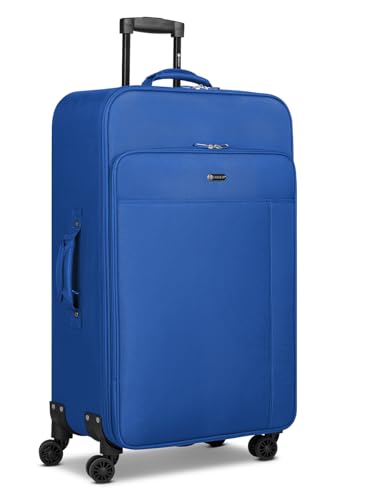 Check in CHECK.IN Koffer für Damen und Herren | großer XL Trolley 47 x 29 x 75 cm Polyester Material | Teleskopgriff & Doppelrolle| Sevilla 2.0 Serie von Check in