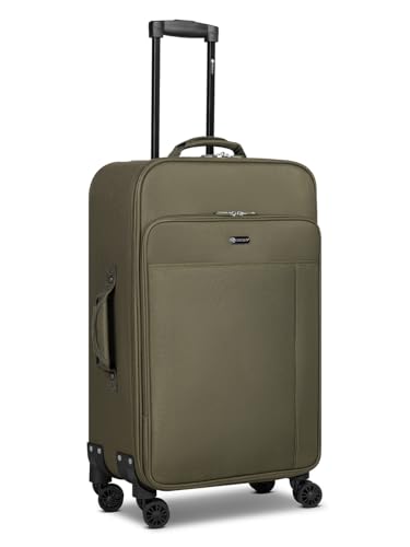 Check in CHECK.IN Koffer für Damen und Herren | mittelgroßer Trolley 41 x 26 x 65 cm Polyester Material | Teleskopgriff & Doppelrolle| Sevilla 2.0 Serie von Check in