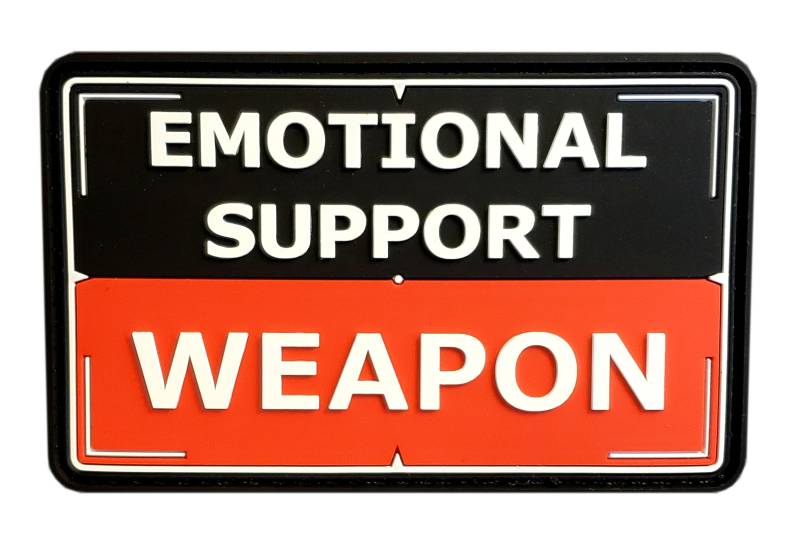Emotionale Unterstützung Waffe | Pvc-Patch von Check6Co
