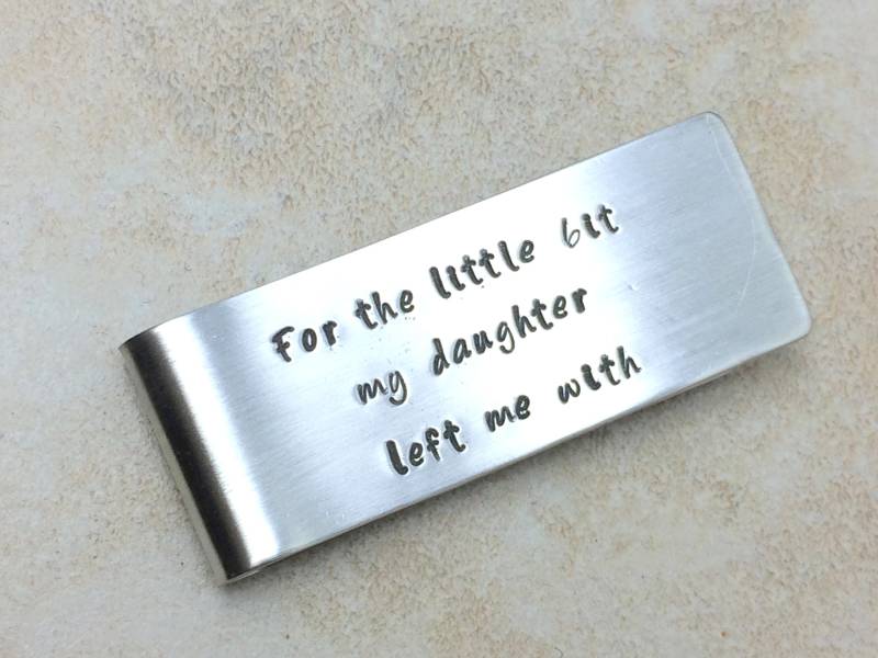 Für Die Kleine Geldklammer/Geschenk Für Papa Brautvater Hat Meine Tochter Sie Mir Vermacht von CheckaDesigns