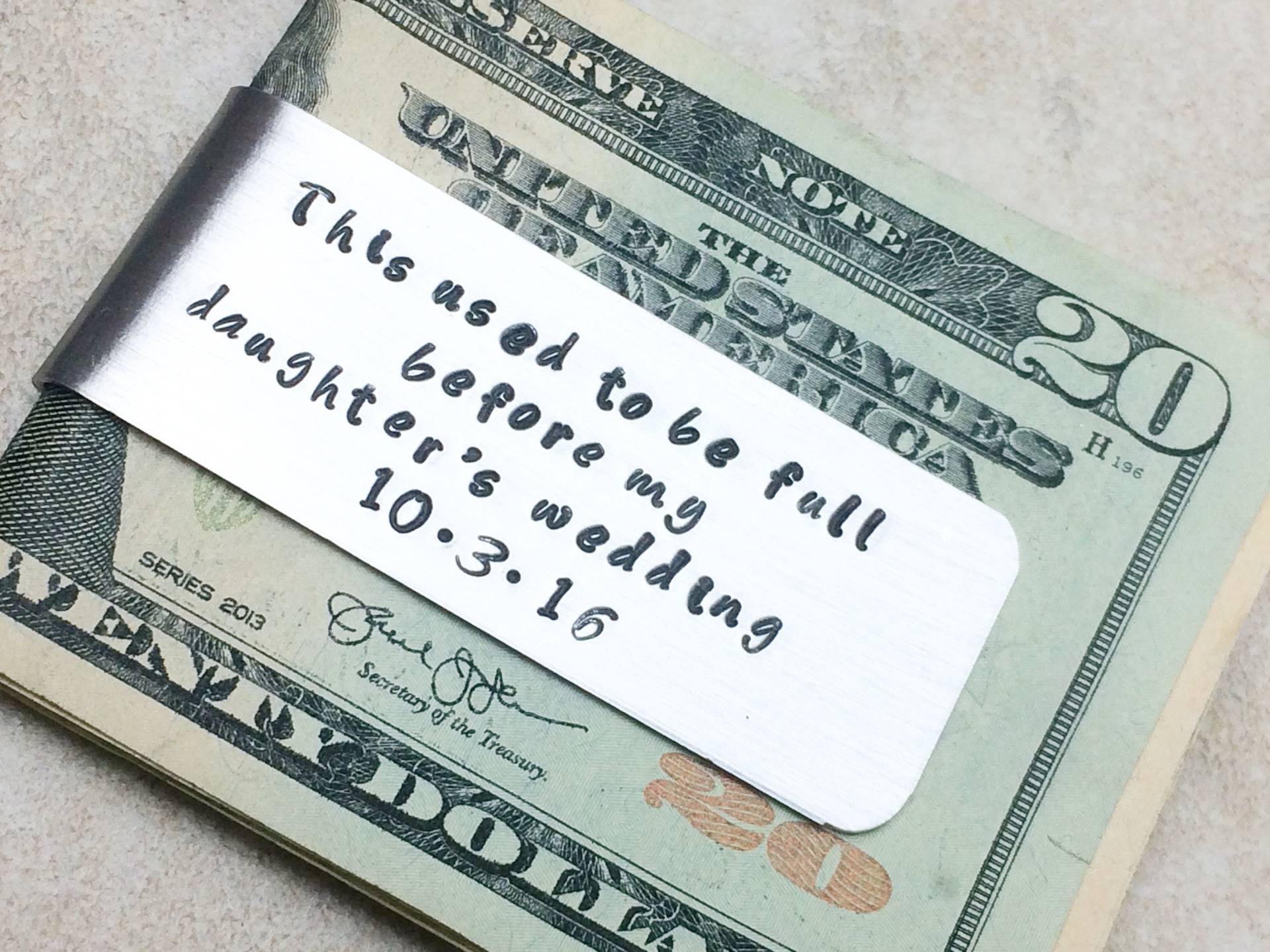 Geldklammer/Brautvatergeschenk/ Vor Der Hochzeit Meiner Tochter War Diese Mal Voll von CheckaDesigns