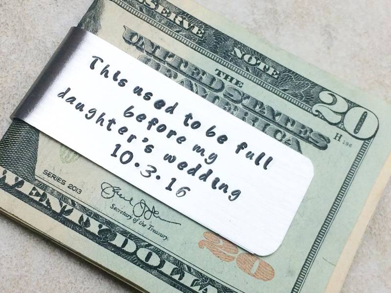 Geldklammer/Brautvatergeschenk/ Vor Der Hochzeit Meiner Tochter War Diese Mal Voll von CheckaDesigns