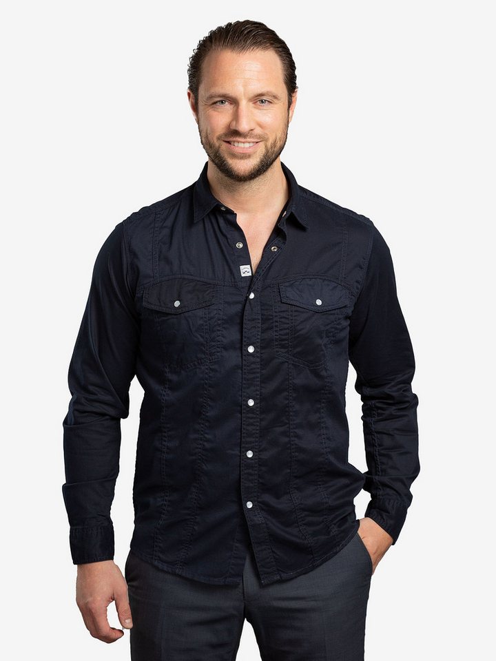 Checker Jeanshemd Dynasty Denim bluse longsleeve langarm von Checker