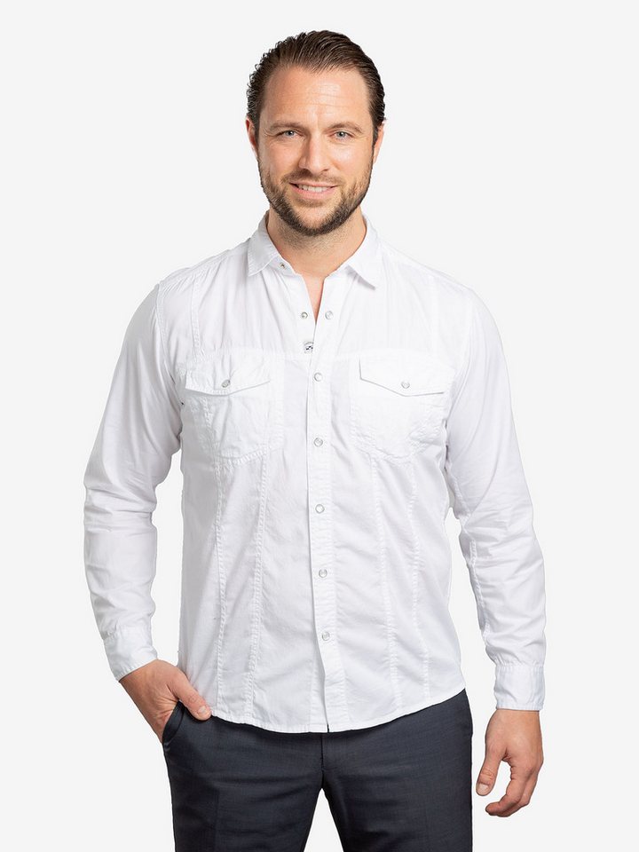Checker Jeanshemd Dynasty Denim bluse longsleeve langarm von Checker