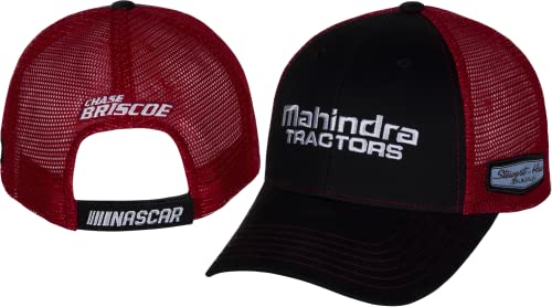 Checkered Flag Sports Chase Briscoe 2023#14 Sponsorenhut NASCAR Verstellbare Automotive Racing Red Mesh Schwarz Baseball Cap, Schwarz von Checkered Flag Sports