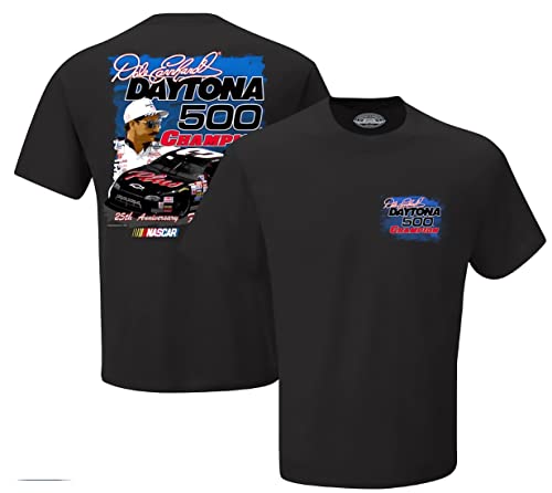 Checkered Flag Sports Dale Earnhardt 25th Anniversary Daytona 500 Race Win Gedenk-T-Shirt für Erwachsene, Schwarz, Mittel von Checkered Flag Sports