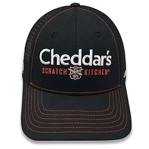 Kyle Busch Cheddars #8 2023 Sponsorenmütze NASCAR verstellbar Racing Red Mesh Schwarz Baseball Cap von Checkered Flag Sports