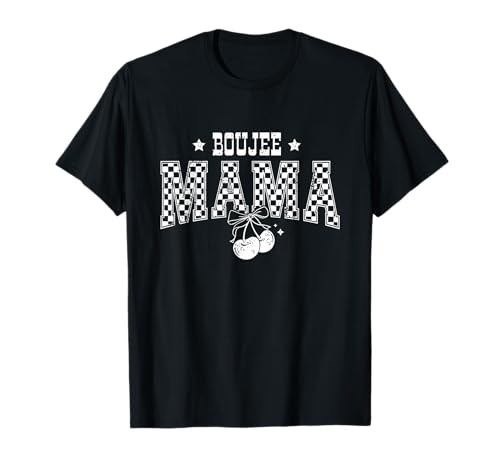 Retro Kirsche, Boujee Mama T-Shirt Retro Kirsche, Boujee Mama T-Shirt von Checkered Retro Boujee Mama Cherry Bow Design