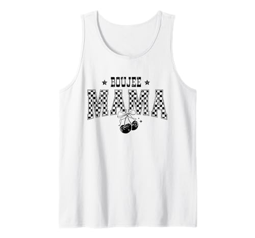 Retro Mama Kariert Kirsche Tank Top Retro Mama Kariert Kirsche Tank Top von Checkered Retro Boujee Mama Cherry Bow Design