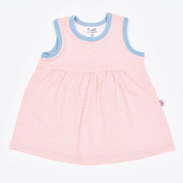 Cheeky Apple Ärmelloses Jerseykleid "Kuller Peach Rose" aus Bio-Baumwolle von Cheeky Apple
