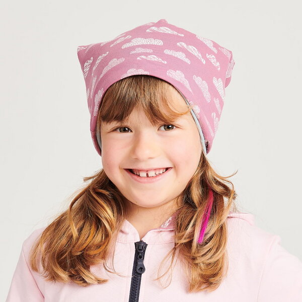 Cheeky Apple Beanie-Haube "Wolken Vintage Rose" aus Bio-Baumwolle von Cheeky Apple