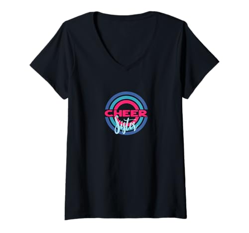 Damen Cheer Sister in modernen Kreisen T-Shirt mit V-Ausschnitt Damen Cheer Sister in modernen Kreisen T-Shirt mit V-Ausschnitt von Cheer Sister Merch