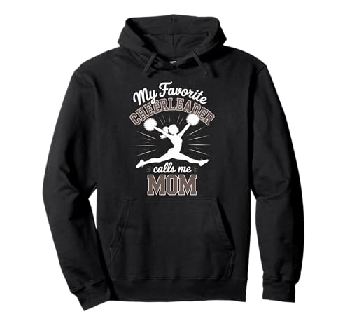 Cheerleader-Mama Meine Lieblings-Cheerleader-Tochter Brown Pullover Hoodie von Cheer Tees NYC