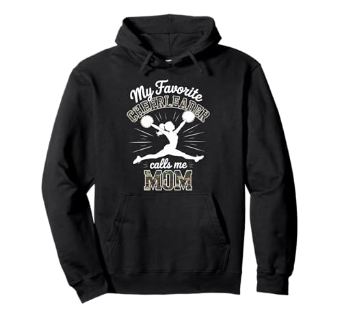 Cheerleader-Mama Meine Lieblings-Cheerleader-Tochter Camouflage Pullover Hoodie von Cheer Tees NYC