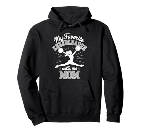 Cheerleader-Mama Meine Lieblings-Cheerleader-Tochter Gray Pullover Hoodie von Cheer Tees NYC