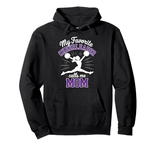 Cheerleader-Mama Meine Lieblings-Cheerleader-Tochter Lila Pullover Hoodie von Cheer Tees NYC