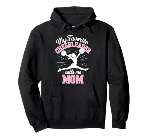 Cheerleader-Mama Meine Lieblings-Cheerleader-Tochter Pink Pullover Hoodie von Cheer Tees NYC