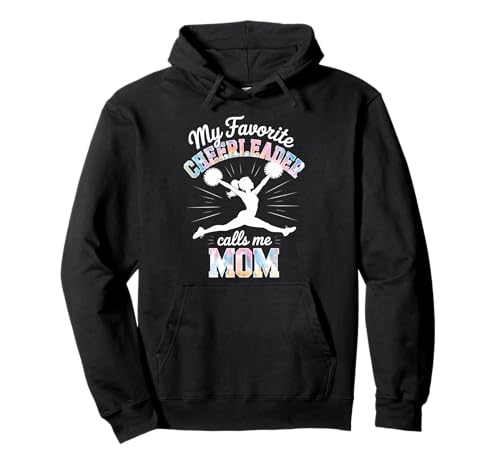Cheerleader-Mama Meine Lieblings-Cheerleader-Tochter Tie Dye Pullover Hoodie von Cheer Tees NYC