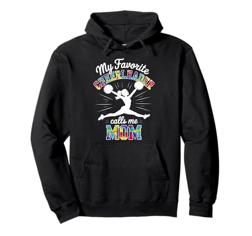 Cheerleader-Mama Meine Lieblings-Cheerleader-Tochter Tie Dye Pullover Hoodie von Cheer Tees NYC