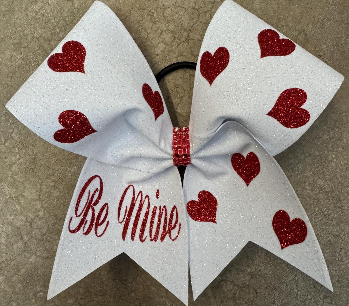 Valentinstag Schleife Glitzerherzen "Be Mine' Valentinstag Schleife Glitzerherzen "Be Mine' von CheerbowsbyBonnie