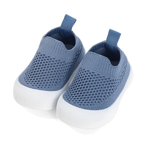 Cheerful Mario 0-3 Jahre Lauflernschuhe Baby Jungen Mädchen Sneaker Baby Schue Weich Atmungsaktiv und Komfortabel Blau 2-3 Jahre von Cheerful Mario