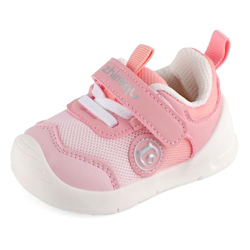 Cheerful Mario 1-3 Jahre Baby Sneaker Baby Jungen Mädchen Lauflernschuhe Kleinkinder Schuhe Atmungsaktiv und Antirutsch Rosa 18 EU von Cheerful Mario