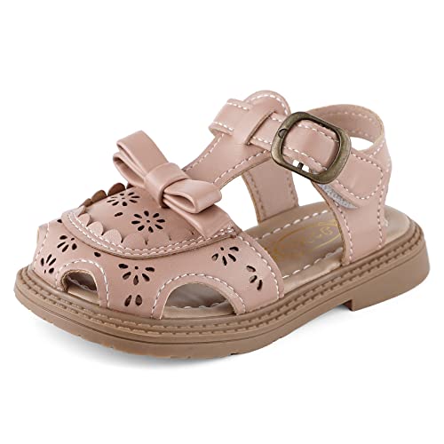 Cheerful Mario 1-6 Jahre Sandalen Mädchen Kleinkinder Sommer Barfuß Sandalen Kinder Elegant Rosa 26 EU von Cheerful Mario