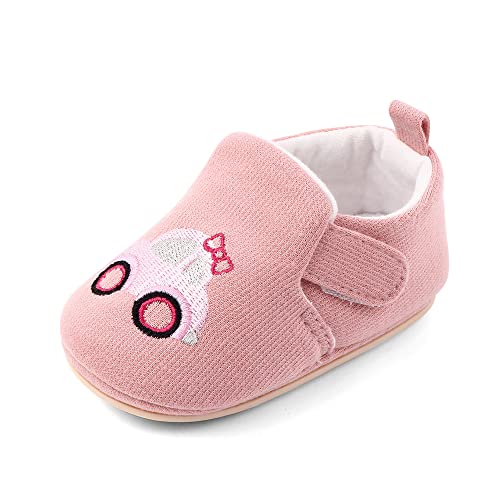 Cheerful Mario Hausschuhe für Baby Jungen Mädchen Lauflernschuhe Krabbelschuhe Kleinkind Crib Schuhe Süßigkeiten Rosa 12-18 Monate (Etikett 130) von Cheerful Mario