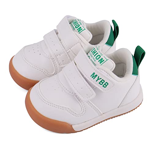 Cheerful Mario Baby Lauflernschuhe für Jungen Mädchen Kleinkinder rutschfeste Sohle Weiß-G 19 EU von Cheerful Mario