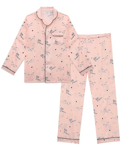 Cheerful Mario Satin Schlafanzug Mädchen Kinder Langarm Pyjama Set Dünnen Und Glatt wie Seide Briefe 140 Cheerful Mario Satin Schlafanzug Mädchen Kinder Langarm Pyjama Set Dünnen Und Glatt wie Seide Briefe 140 von Cheerful Mario