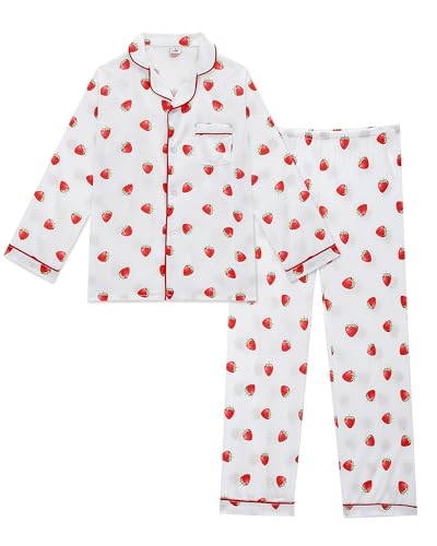 Cheerful Mario Satin Schlafanzug Mädchen Kinder Langarm Pyjama Set Dünnen Und Glatt wie Seide Erdbeeren 140 Cheerful Mario Satin Schlafanzug Mädchen Kinder Langarm Pyjama Set Dünnen Und Glatt wie Seide Erdbeeren 140 von Cheerful Mario