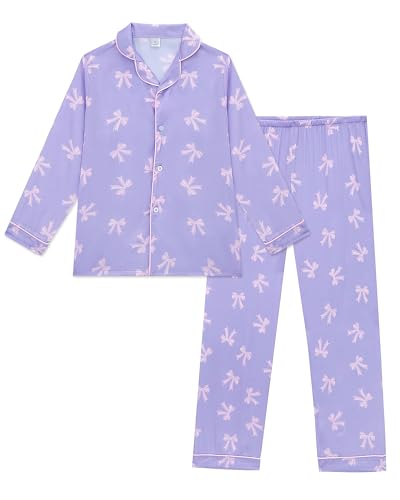 Cheerful Mario Satin Schlafanzug Mädchen Kinder Langarm Pyjama Set Dünnen Und Glatt wie Seide Lila 140 Cheerful Mario Satin Schlafanzug Mädchen Kinder Langarm Pyjama Set Dünnen Und Glatt wie Seide Lila 140 von Cheerful Mario