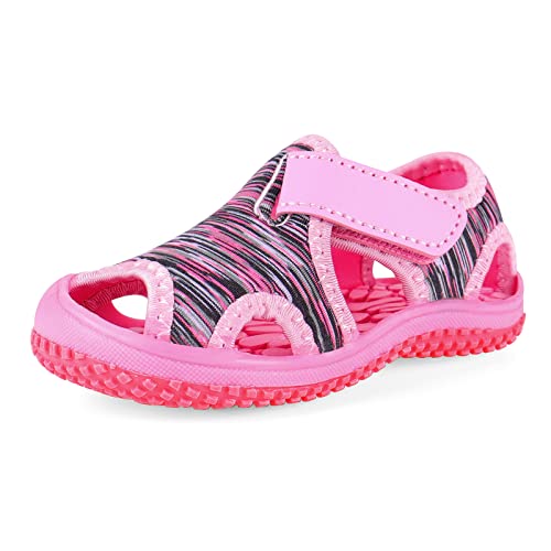 Cheerful Mario Sommer Sandalen Für Kinder Jungen Mädchen 1-7 Jahre Kleinkind Strandschuhe Aquaschuhe Belüftung Rutschfest Rosa 31 EU von Cheerful Mario