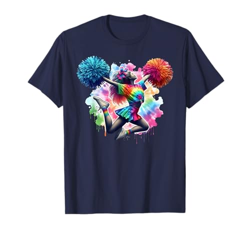 Cheerleader Pom Poms Tie DyeCheerleading Cheer Girls Outfit T-Shirt Cheerleader Pom Poms Tie DyeCheerleading Cheer Girls Outfit T-Shirt von Cheerleading Costume Colorful Gifts
