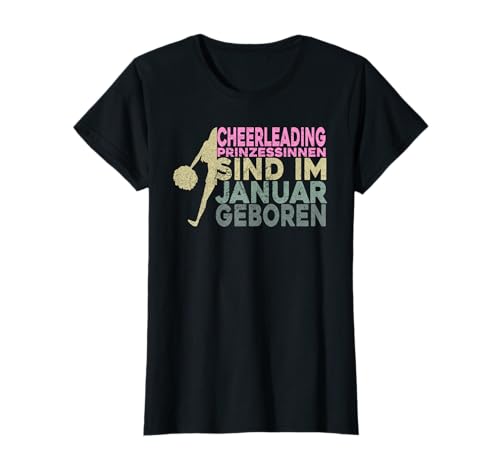 Cheerleading Geburtstag Damen Pompom Cheerleaden Mädchen T-Shirt von Cheerleading Geschenke, Frauen Cheerleading