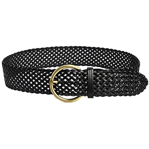 Cheerlife Damen Geflochten Gürtel Breiter Flechtgürtel Vintage Taillengürtel 5,2cm breit Hüftgürtel (Schwarz) von Cheerlife