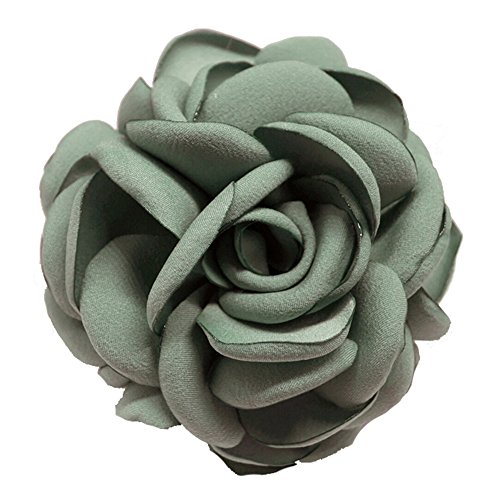 Cheerlife Haarclip Haarklipp Blumen Haarklammer Haarspange Ansteckblume Brosche Blumen Grün von Cheerlife