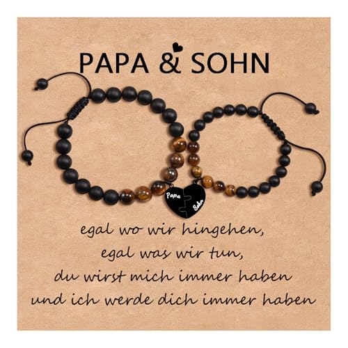 CheersLife Vater Sohn Geschenk,Papa Sohn Geschenk,Armband Kinder,Geschenke Vatertag,Geburtstag Weihnachten Einschulung Abschluss Zurück zur Schule von CheersLife