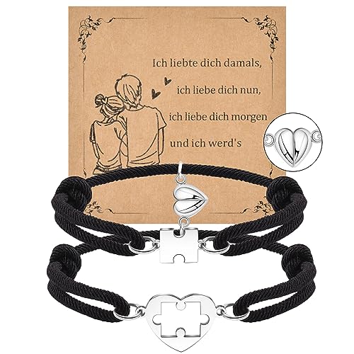 CheersLife Partner Armbänder Partnerarmbänder Pärchen Armband Paar Armbänder Fernbeziehung Armband Armband Für Paare Freund Freundin Armband Jubiläum Hochzeit Geburtstag von CheersLife