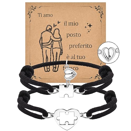 CheersLife Pärchen Armband,Partnerarmbänder Paar Armbänder Partner Armband Freundschaftsarmband Armband Für Paare Freund Freundin Sein Und Sie Valentinstag Armband Jubiläum Hochzeit Geburtstag IT von CheersLife