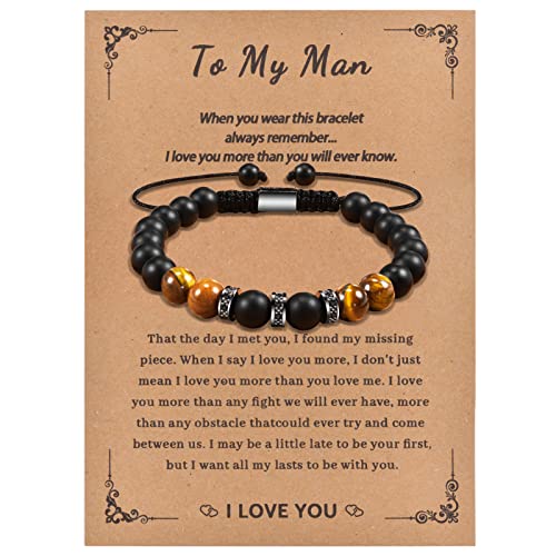 CheersLife Valentinstag Geschenke Für Männer, Herren Armband Geschenke Für Männer Ehemann Jahrestag Geburtstag Geschenke Für Ihn Freund Ich Liebe Dich Geschenke Für Ihn Verlobte Weihnachtsgeschenke von CheersLife