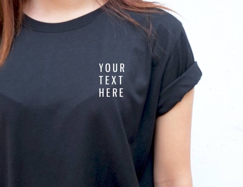 Gestalten Sie Ihren Eigenen Text T-Shirt Personalisiertes Tasche Print Geschenk von CheeryBoom