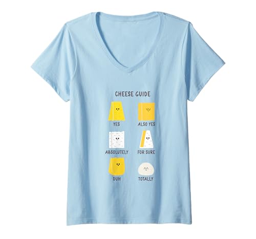 Damen Süßer Käseführer für Leute, die Käse lieben Chef Cook Food T-Shirt mit V-Ausschnitt Damen Süßer Käseführer für Leute, die Käse lieben Chef Cook Food T-Shirt mit V-Ausschnitt von Cheese Cheesemonger Designs
