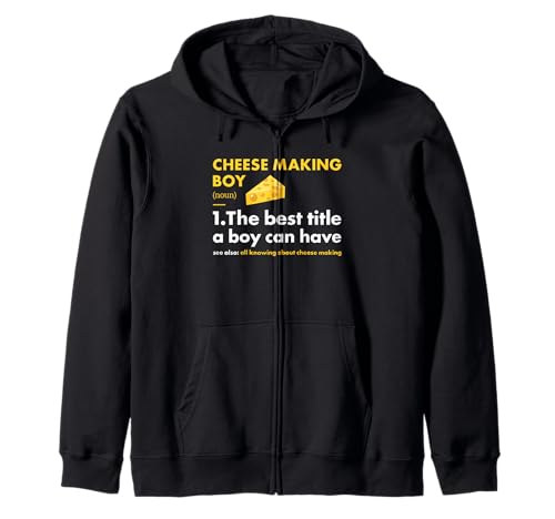 Cheesemaker Boy Definition Käseherstellung Kapuzenjacke Cheesemaker Boy Definition Käseherstellung Kapuzenjacke von Cheese Making Hobby Present Cheesemaker Apparel